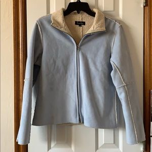 True Grit baby blue suede jacket